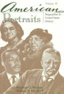 Front cover of American portraits by Stephen G. Weisner