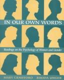 Front cover of In our own words by Mary Crawford