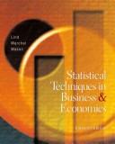 Front cover of Statistical Techniques in Business and Economics by Douglas A. Lind