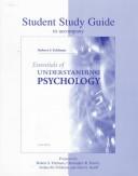 Front cover of Student Study Guide for use with Essentials of Understanding Psychology by FELDMAN