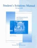 Front cover of Student's solutions manual for use with Intermediate algebra, Julie Miller, Molly O'Neill by Julie Miller