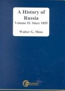 Front cover of A History of Russia by Walter G Moss