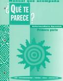 Cover of Manual Que Acompana Que Te Parece? by James F. Lee