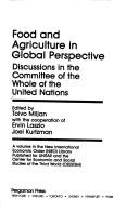 Front cover of Food and agriculture in global perspective by United Nations. Committee of the Whole.