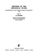 Front cover of Protides of the Biological Fluids by H Peeters