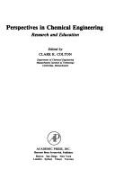 Cover of Perspectives in chemical engineering by Clark K. Colton
