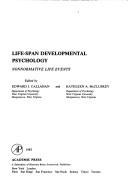 Front cover of Life-span developmental psychology by Edward J. Callahan