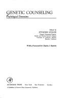 Cover of Genetic Counseling by Seymour Kessler