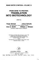 Front cover of From gene to protein by Fazal Ahmad