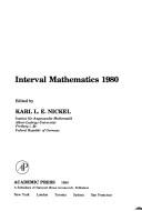 Front cover of Interval mathematics 1980 by International Symposium on Interval Mathematics (2nd 1980 Universität Freiburg)