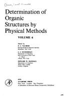 Cover of Determination of organic structures by physical methods by E. A. Braude