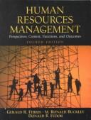 Front cover of Human Resources Management by Gerald R. Ferris