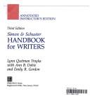 Cover of Simon & Schuster handbook for writers by Lynn Quitman Troyka