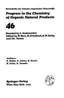 Front cover of Progress in the Chemistry of Organic Natural Products by Unknown