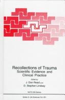 Front cover of Recollections of trauma by J. Don Read