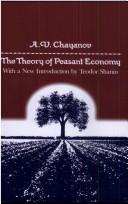 Front cover of A.V. Chayanov on the theory of peasant economy by Aleksandr Vasilʹevich Chai͡anov