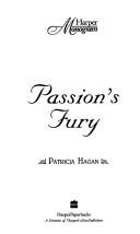 Front cover of Passion's Fury by Patricia Hagan