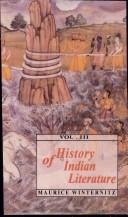 Front cover of A history of Indian literature by Winternitz, M.