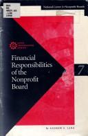 Front cover of Financial responsibilities of nonprofit boards by Andrew S. Lang