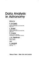 Front cover of Data analysis in astronomy by International Workshop on Data Analysis in Astronomy (1984 Erice, Italy)