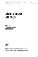 Front cover of Molecular metals by NATO Conference on Molecular Metals (1978 Les Arcs, Savoie, France)