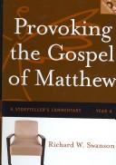 Cover of Provoking the Gospel of Matthew by Richard W. Swanson