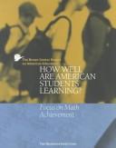 Front cover of The Brown Center Report on American Education by Tom Loveless