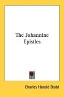 Front cover of The Johannine Epistles by Charles Harold Dodd