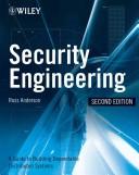 Cover of Security Engineering by Ross J. Anderson