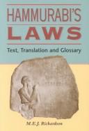 Cover of Hammurabi's Laws by M. E. J. Richardson