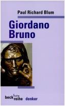 Front cover of Giordano Bruno by Paul Richard Blum