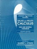 Front cover of Student solutions manual to accompany Salas and Hille's Calculus by Garret J. Etgen