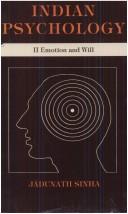 Front cover of Indian psychology by Jadunath Sinha