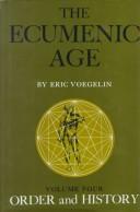 Cover of Order and history by Eric Voegelin