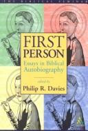 Cover of First Person by Philip R. Davies