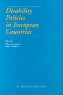 Front cover of Disability Policies in European Countries by Wim Oorschot