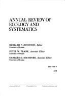 Cover of Annual Review of Ecology and Systematics by Richard F. Johnston