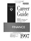 Cover of Career Guide Finance 1997 by Unknown
