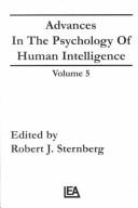 Front cover of Advances in the Psychology of Human Intelligence by Robert J. Sternberg