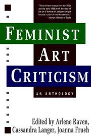 Front cover of Feminist art criticism by Arlene Raven