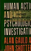 Front cover of Human action and its psychological investigation by Alan Gauld