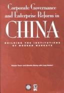 Front cover of Corporate governance and enterprise reform in China by Stoyan Tenev
