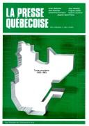 Front cover of La presse québécoise des origines à nos jours by André Beaulieu