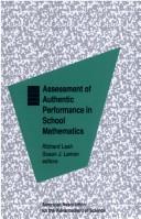 Front cover of Assessment of Authentic Performance in School Mathematics by Susan J. Lamon