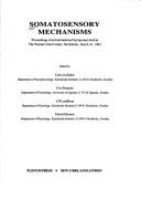 Cover of Somatosensory mechanisms by Curt von Euler