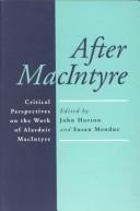 Cover of After MacIntyre by Horton, John