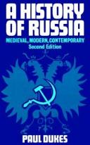 Cover of A history of Russia by Paul Dukes