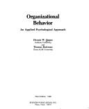 Front cover of Organizational behavior by Dennis W. Organ