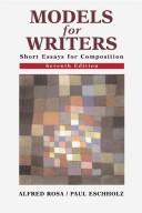 Cover of Models for writers by Alfred F. Rosa