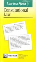 Front cover of Constitutional Law (Law in a Flash Cards Ser) by Kimm Walton